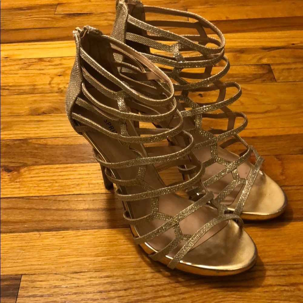 Gold Sparkly Heels